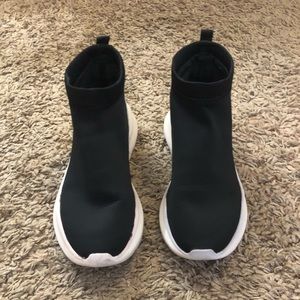 ZARA Black Sneakers (Sock style)
